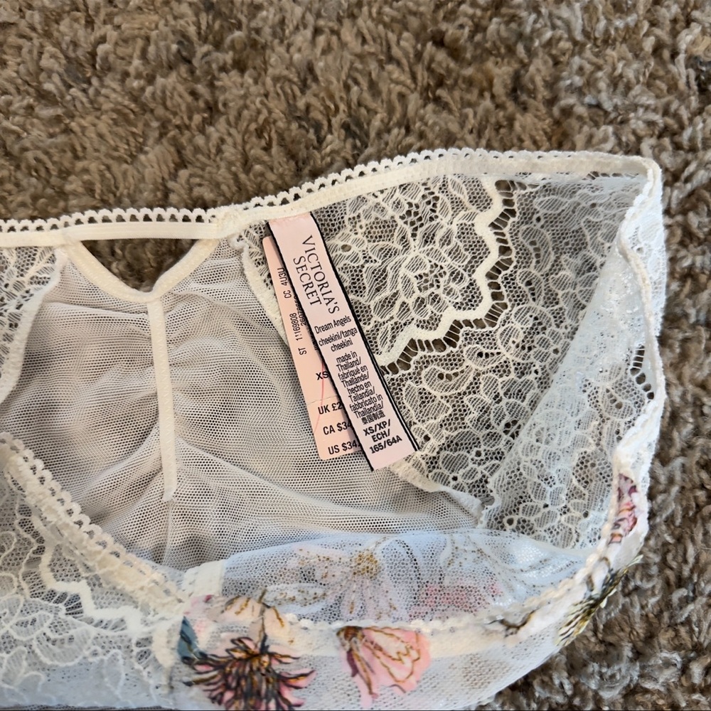 Victoria's Secret Floral Lace Corset & Panty Lingerie Set - Picture 10 of 12